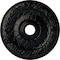 Ekena Millwork Swindon Ceiling Medallion (Fits Canopies up to 6 1/8"), 24"OD x 4"ID x 1 1/2"P, Jet Black CM24SWBLF - alternate 1